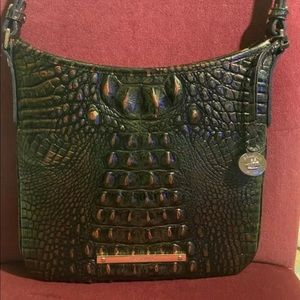 Brahmin Jody crossbody bag obsidian green
